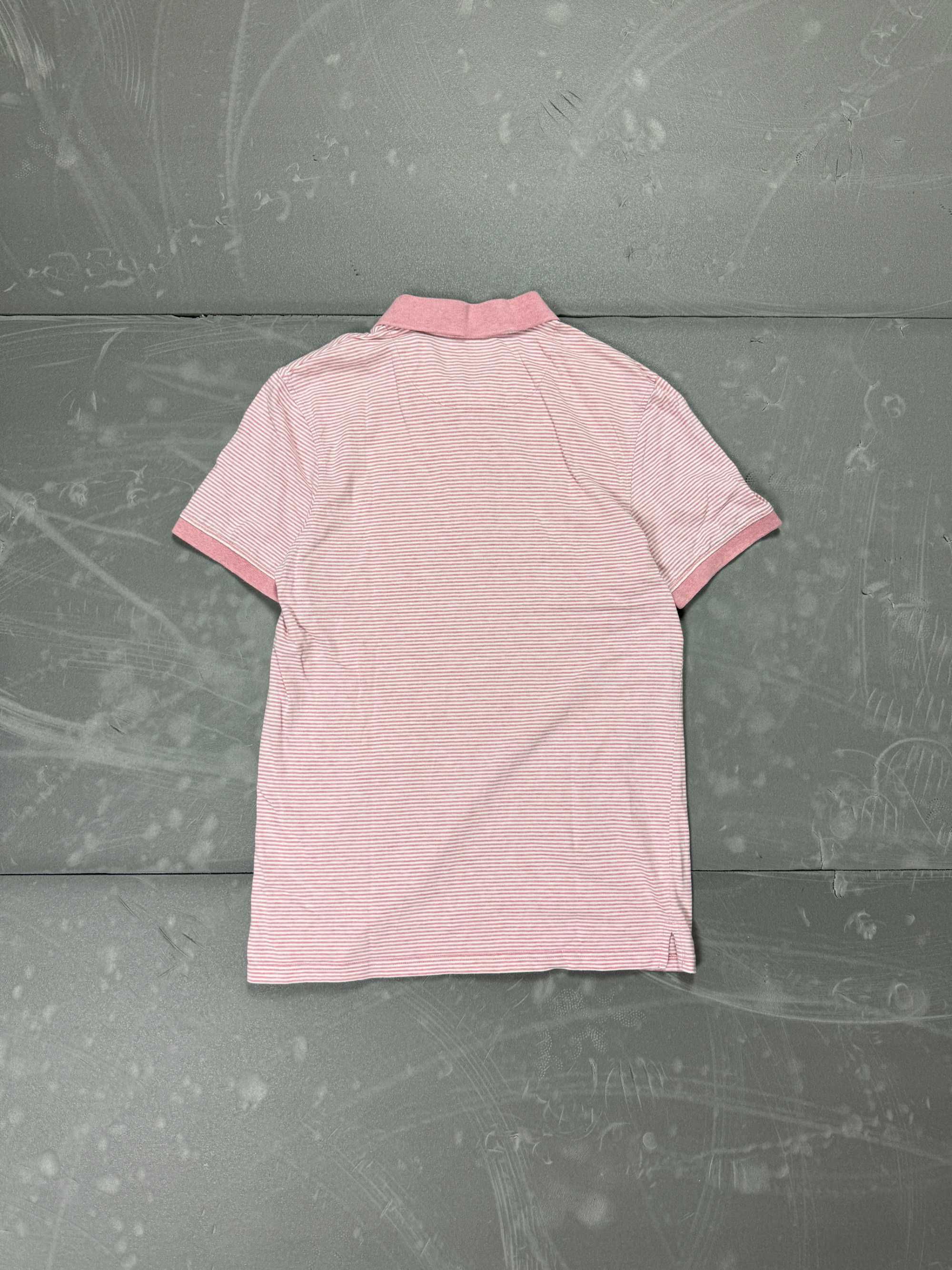 Lyle & Scott koszulka polo z haftem w paski (M) 90s 80s y2k polówka