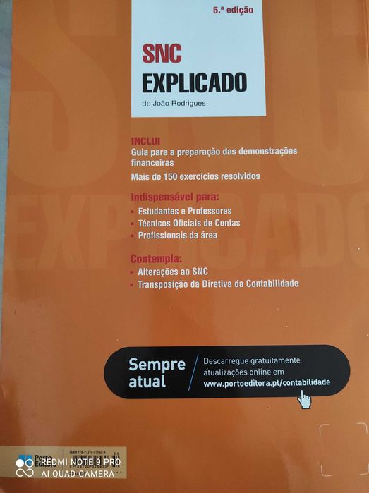 SNC - Sistema de Normalização Contabilística Explicado  (5ª Edição)