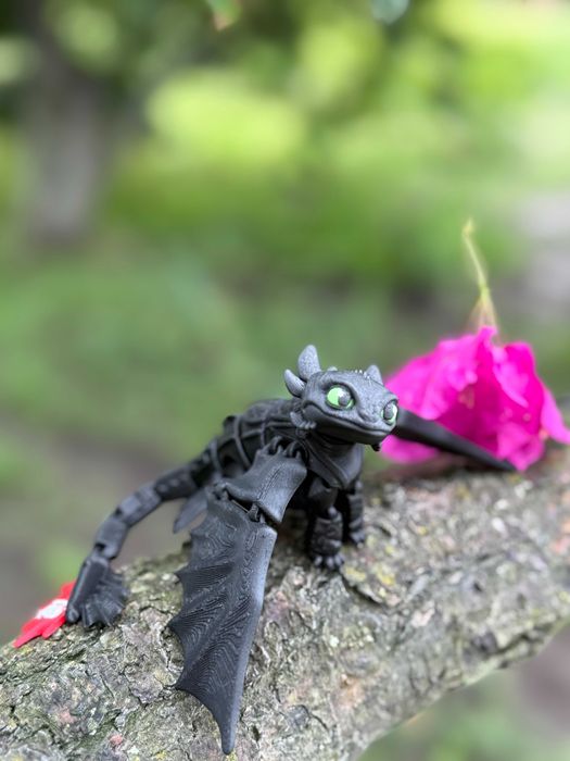 Фігурка, іграшка Беззубик (Toothless) — нічна фурія і біла фурія