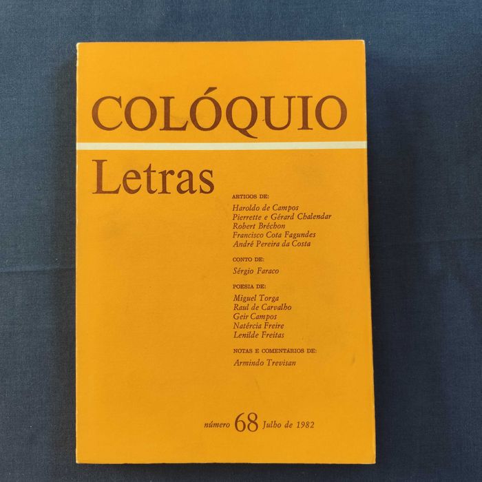 Revista Colóquio Letras 68 - Julho 1982