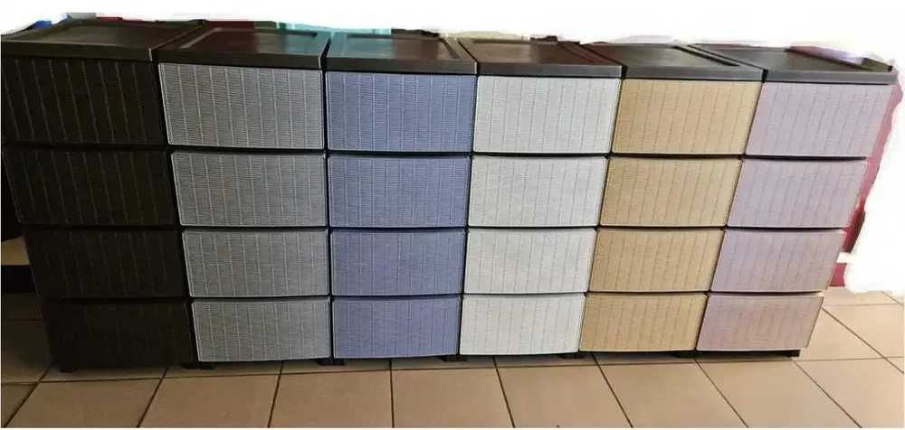 ЕКО Комод пластиковий під Ротанг