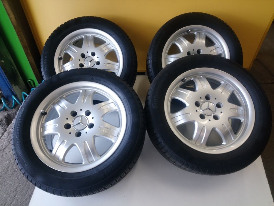 4 koła aluminiowe używane zimowe oryginalne Mercedes C 16'' 5x112