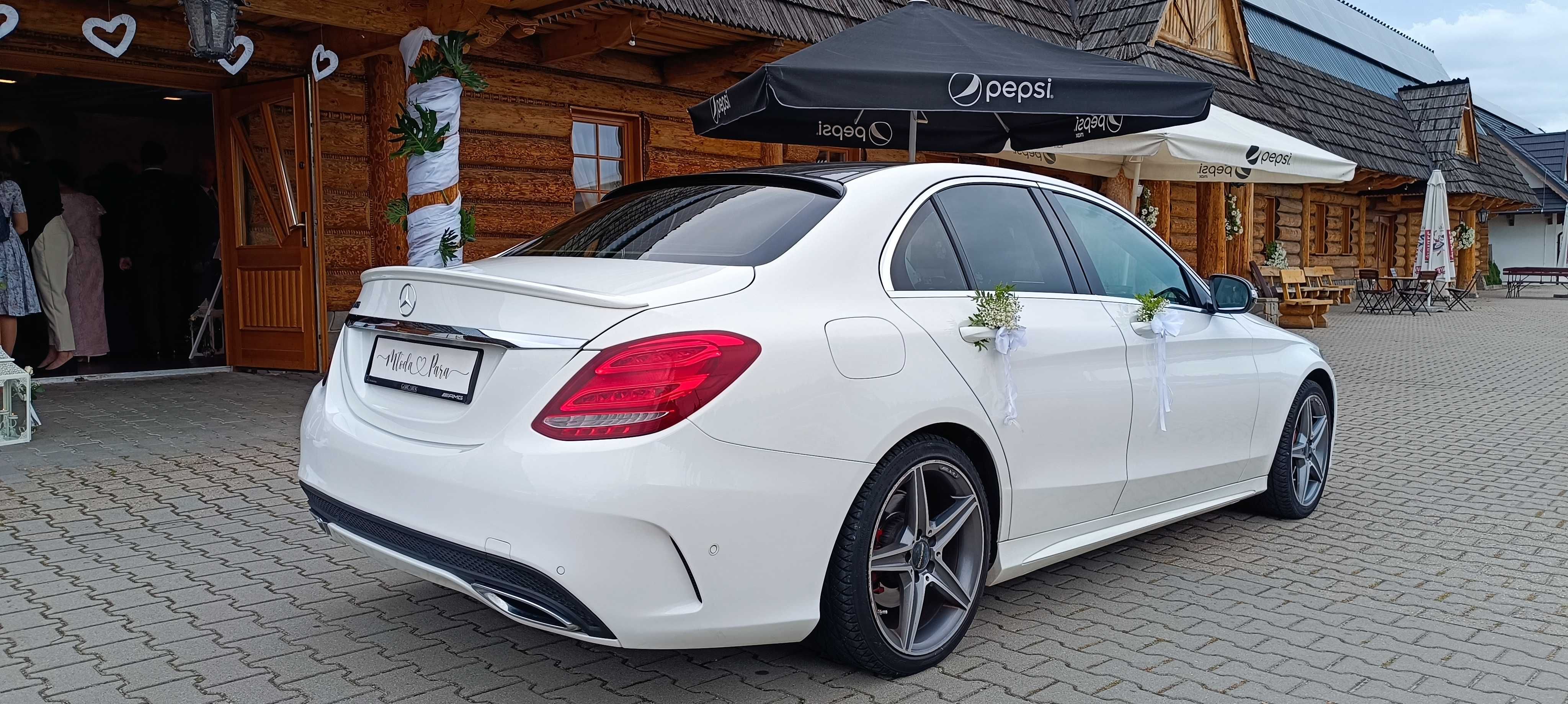 Samochód do ślubu, Auto na wesele, Mercedes C -AMG, Ostrów i okolice