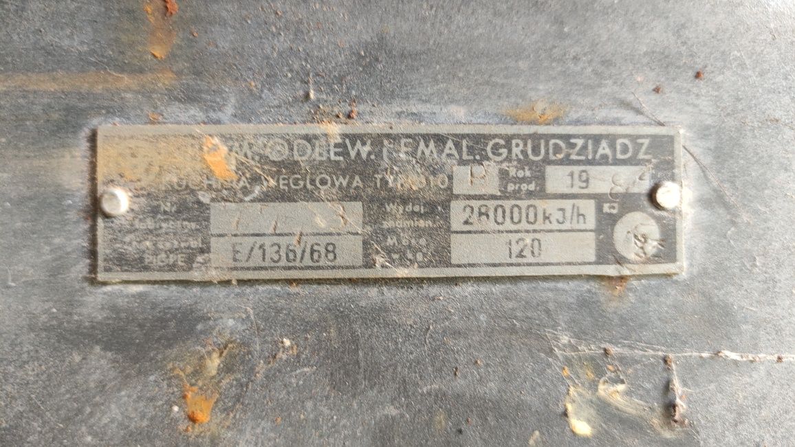 Kuchnia grudziądzka na węgiel/drewno ogrzewanie przetwórstwo weki piec