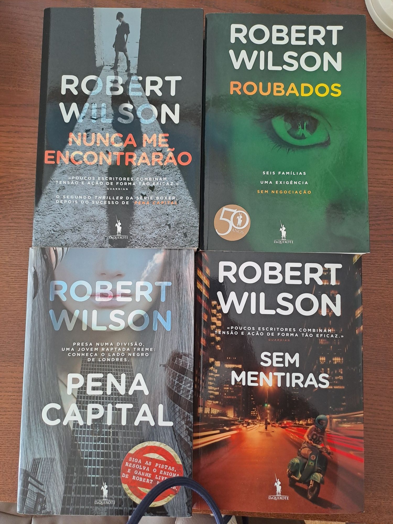 4 livros da saga Charles Boxer - Robert Wilson