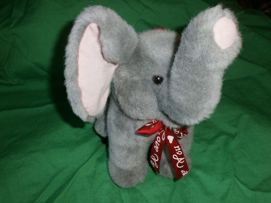 Мягкая игрушка подарок "поющий слон" с днем рожденья