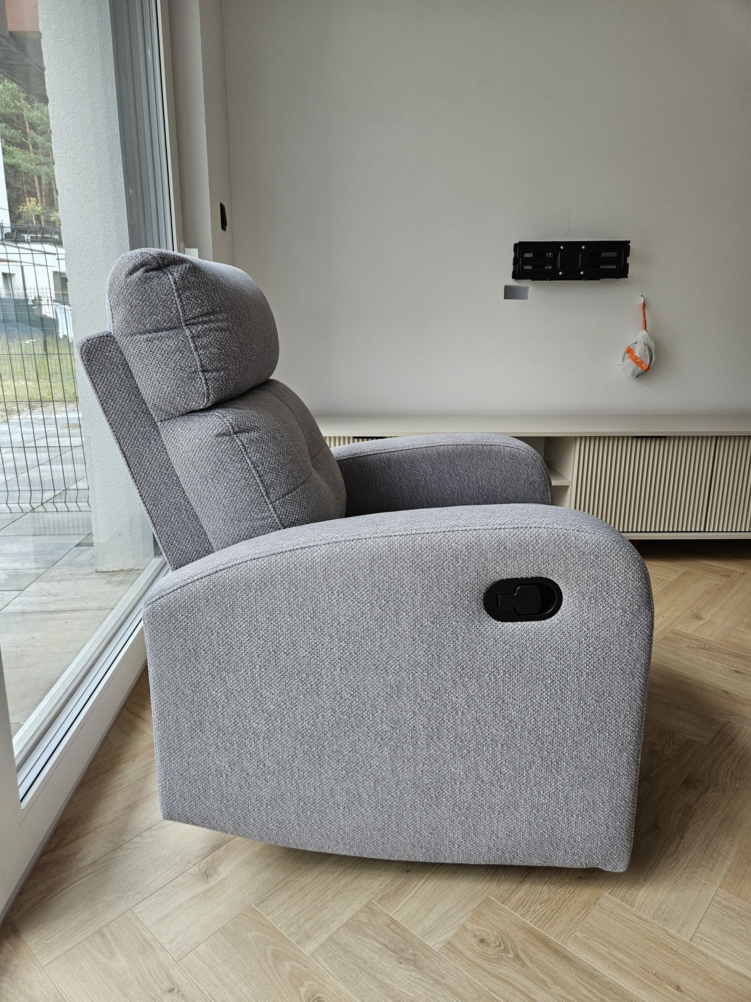NOWY Fotel Relax Viro z podnóżkiem