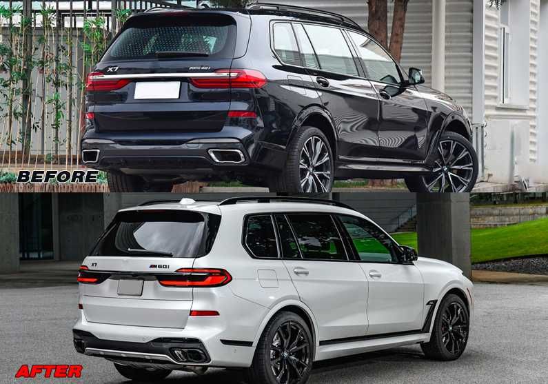 Рестайлинг M60i LCI 2023+ для BMW X7 G07 (2018-2023) фары, фонари