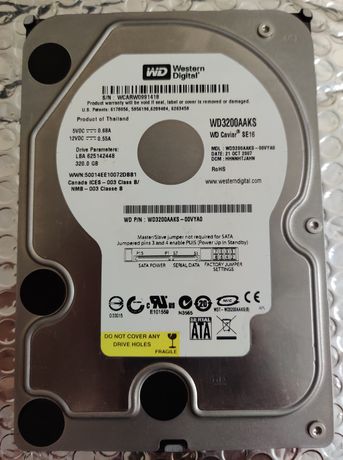 Жёсткий диск HDD WD 320 GB (WD3200AAKS)