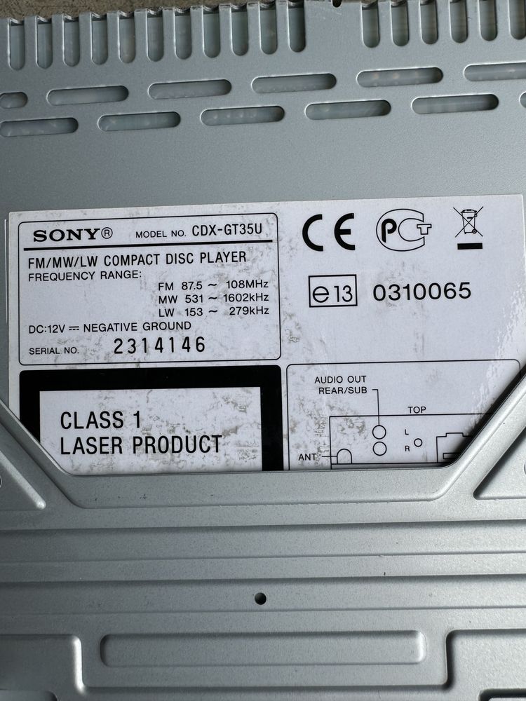 Auto radio sony impecavel painel destacavel
