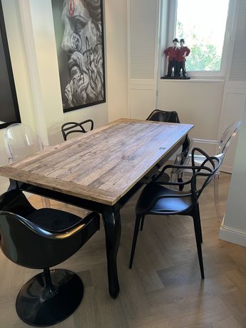 Riviera Maison, stół z drewnianym blatem