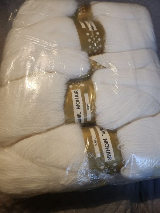 Moher włóczka 5 motkow nowe .Wlochy .z babci szafy .