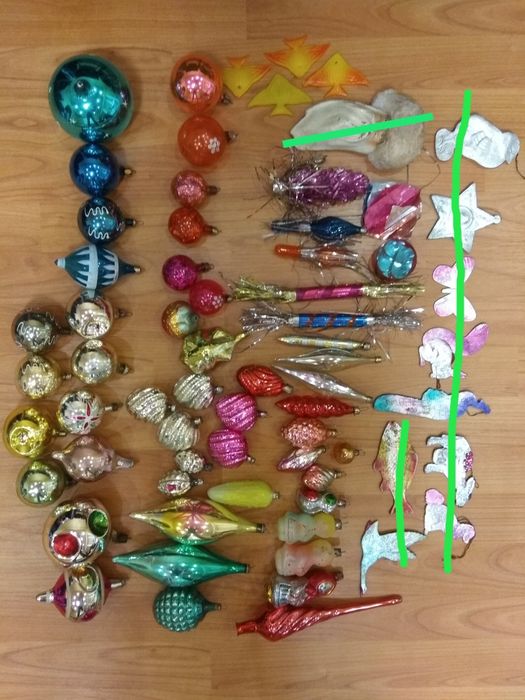 Ёлочные игрушки СССР. Ялинкові іграшки СРСР.