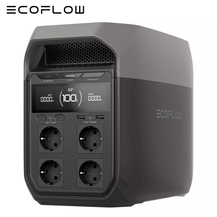 Зарядна станція EcoFlow DELTA 3 с сонячним акумулятором