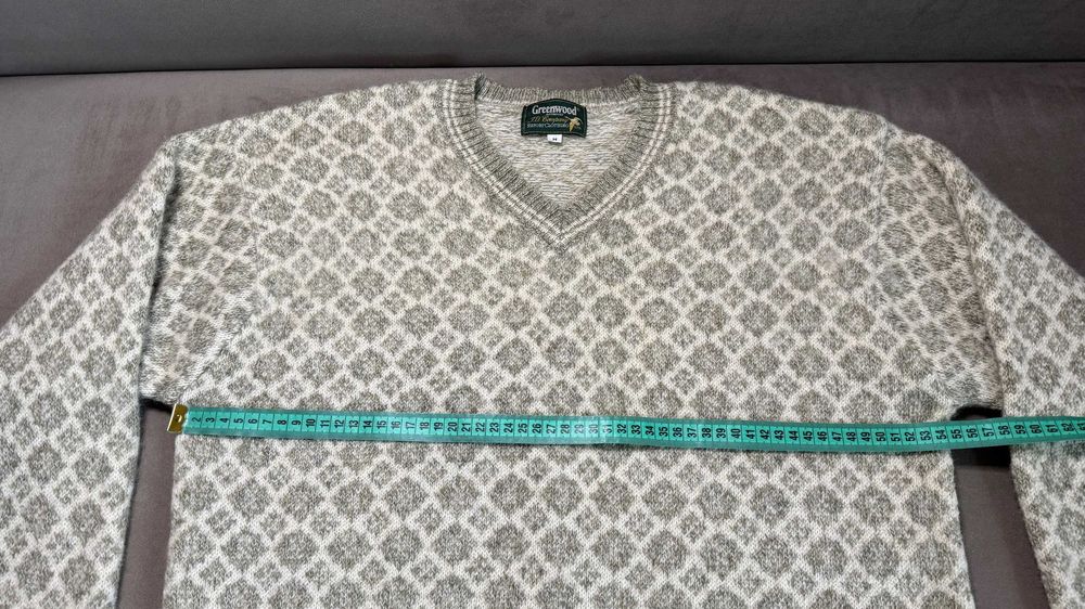 Norweski sweter męski 100% wełna Greenwood r. M/L
