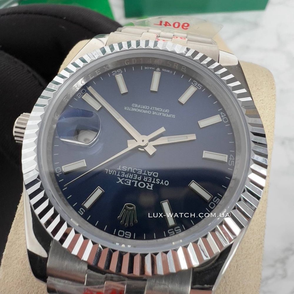 Часы Rolex DateJust 41 Silver Blue Ролекс
