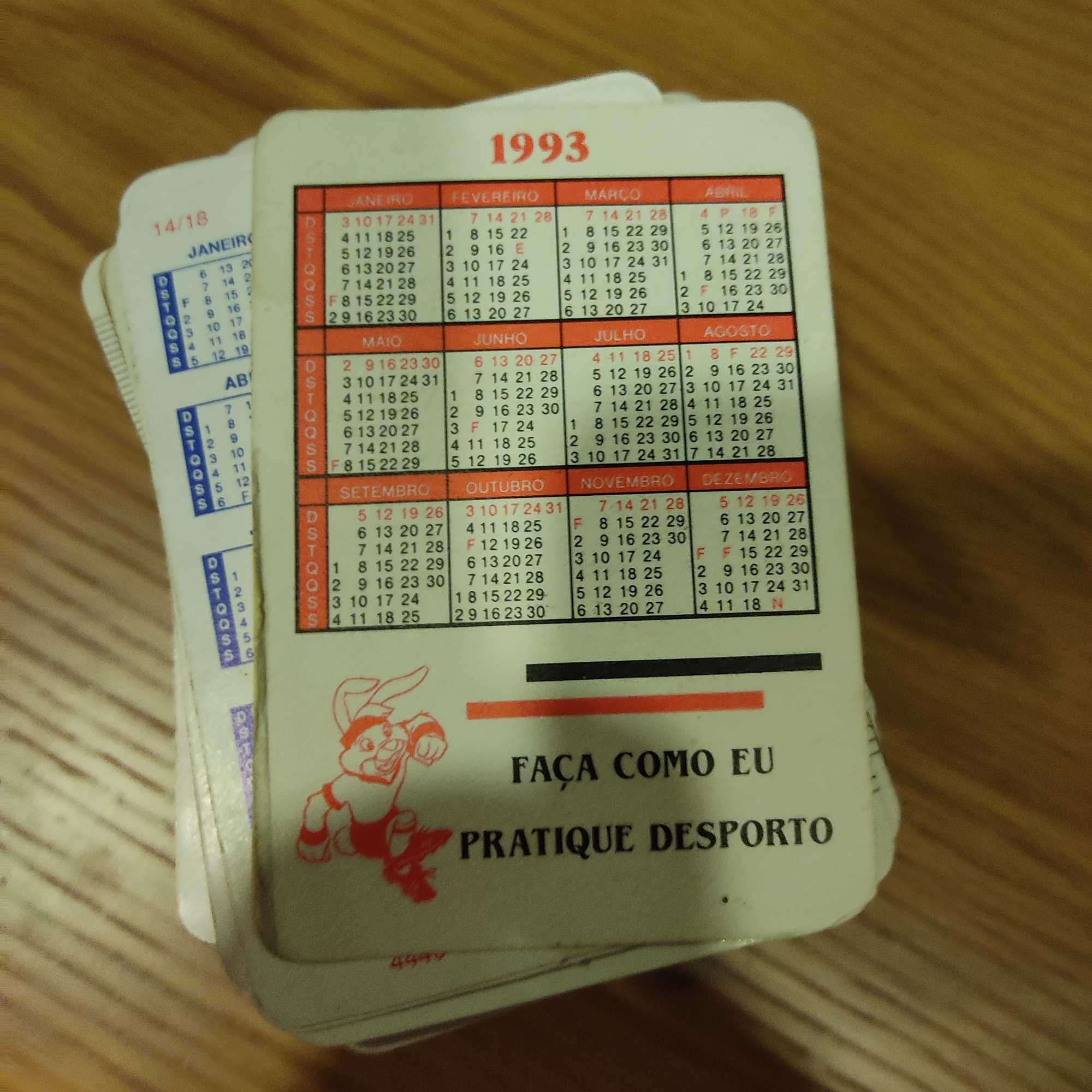 Calendários de Bolso (anos 70, 80 e 90, Etc..)