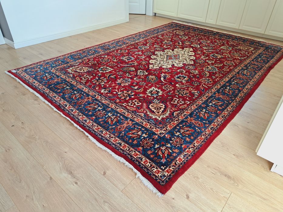 Cudny Irański Kashan ręcznie tkany wełniany dywan 301x201cm nr 1531