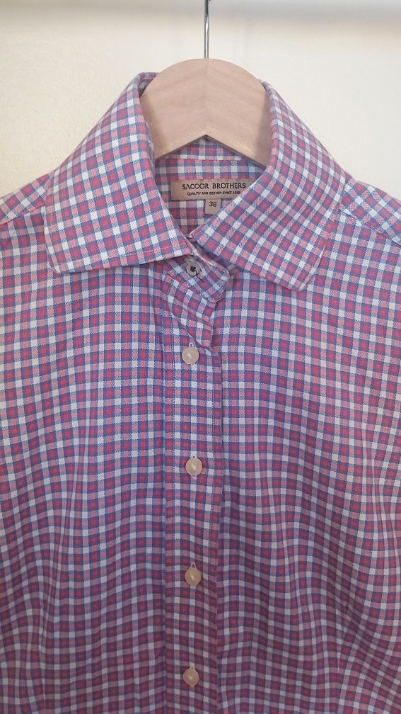Camisa xadrez multicor da Sacoor Brothers