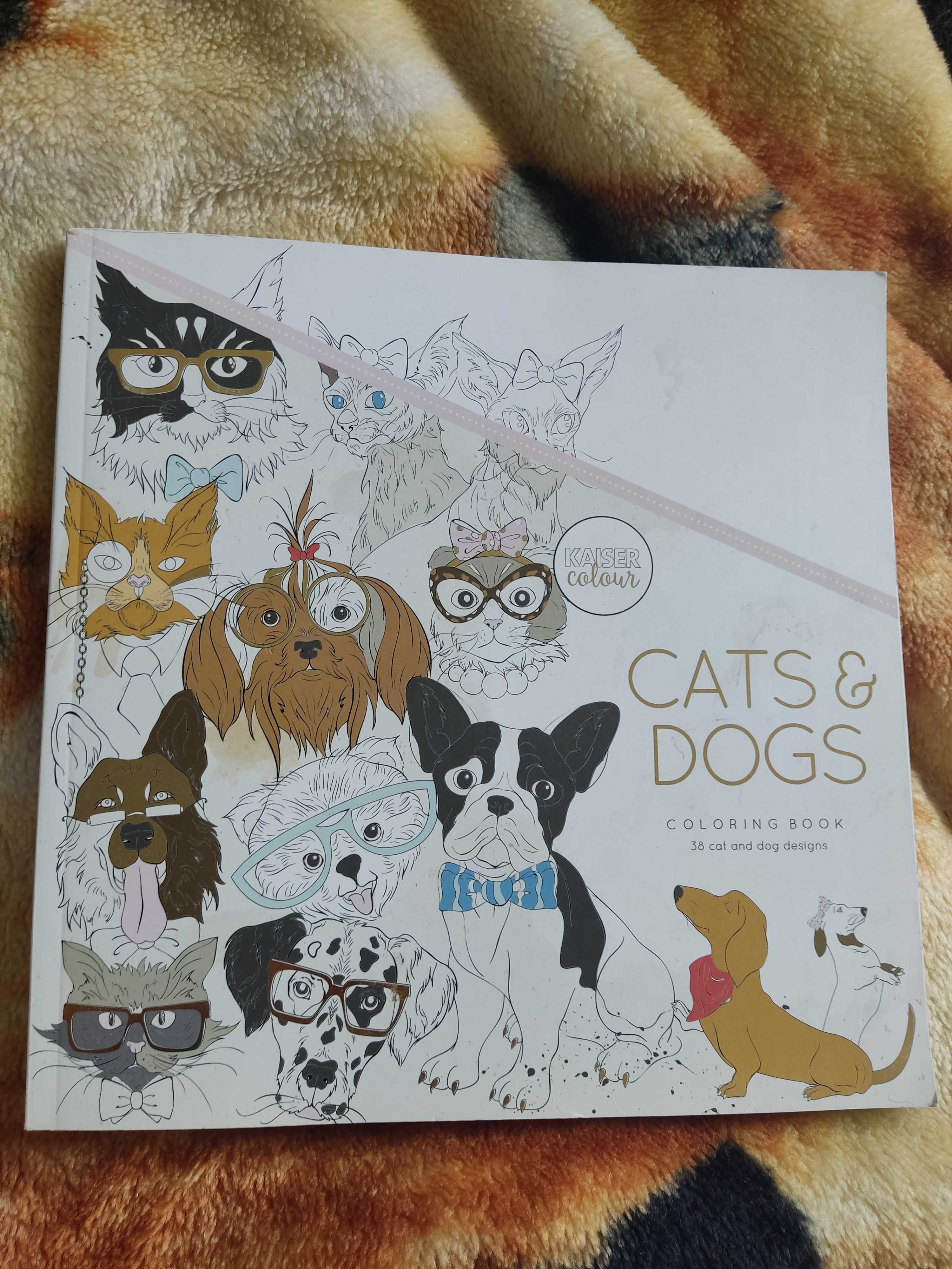 Професійна книга розмальовка тематика тварини: собаки/коти