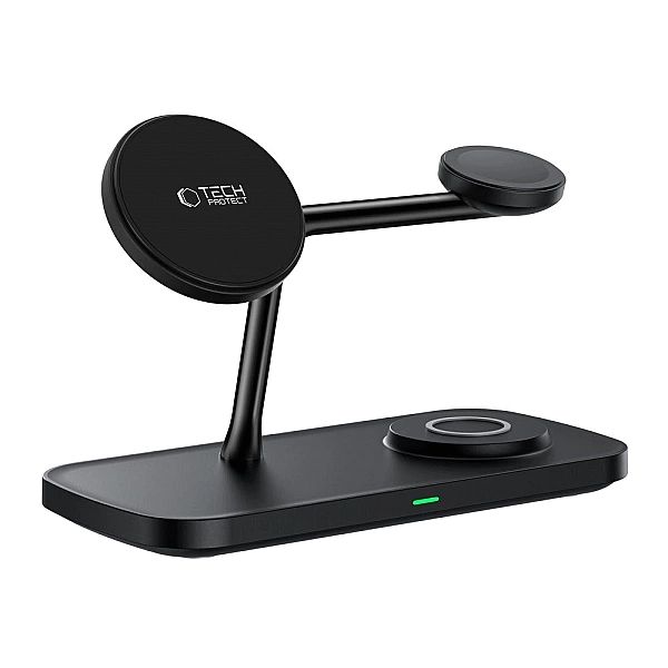 Ładowarka bezprzewodowa Tech-Protect QI15W-A45/3w1 z MagSafe do urządz