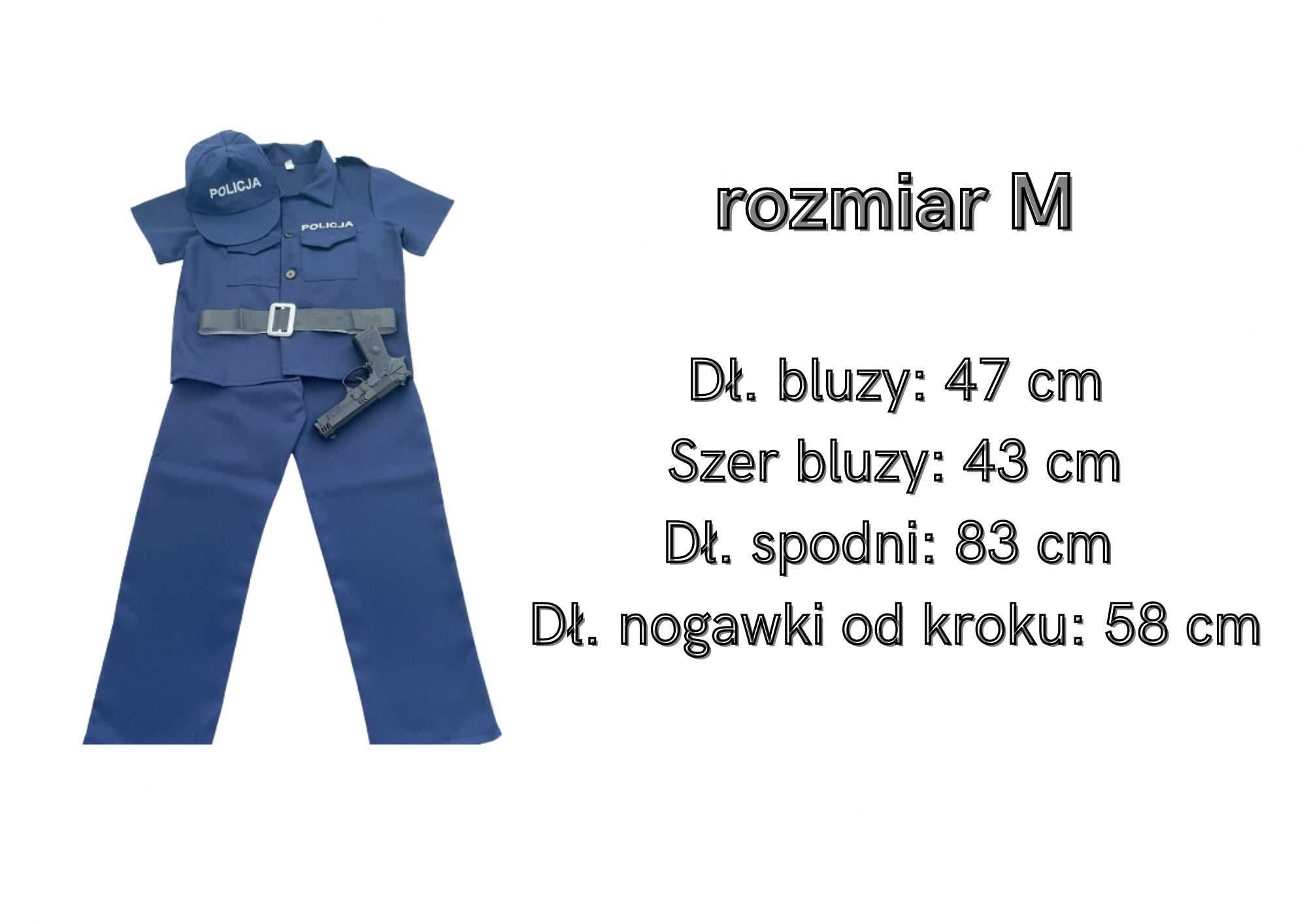 Strój kostium dla policjanta