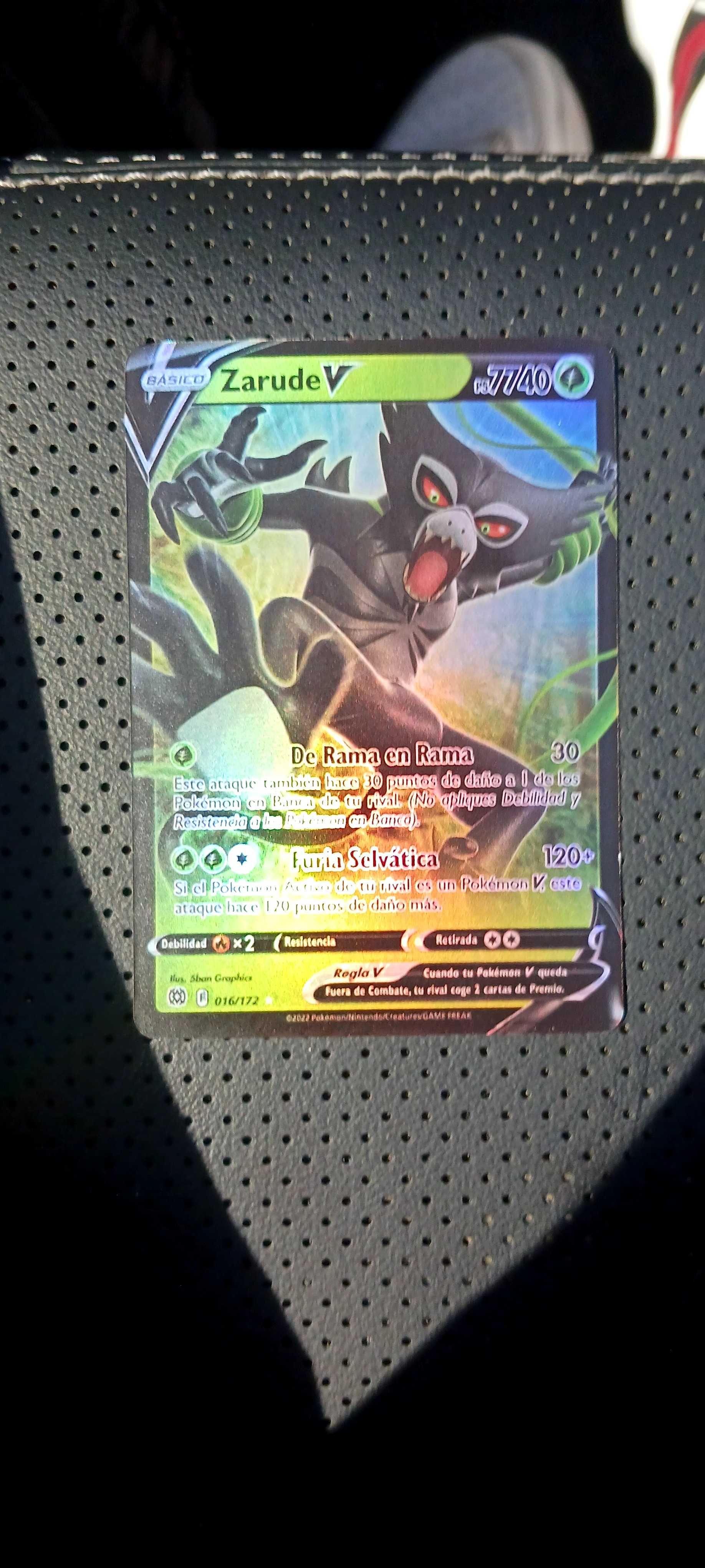 Carta de pokemon Zarude v ps7740