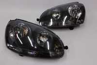 Lampy Reflektory przednie przód VW GOLF 5 V Czarne Black SMOKE TUNING