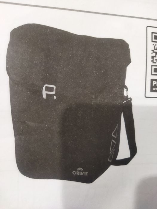 Nowa czarna torba rowerowa na rower sakwa bagażnik crivit