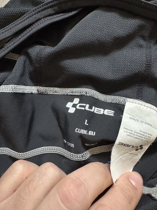 Spodenki rowerowe kolarskie Cube Bib Shorts r.L