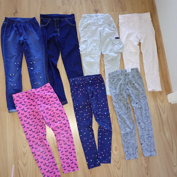 Paka 122 spodnie leginsy