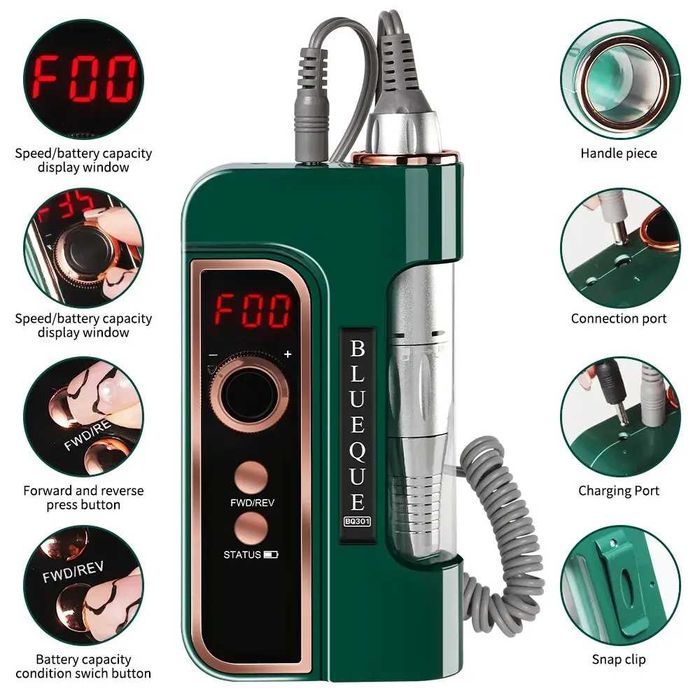 broca portatil de 35mil rpm nova