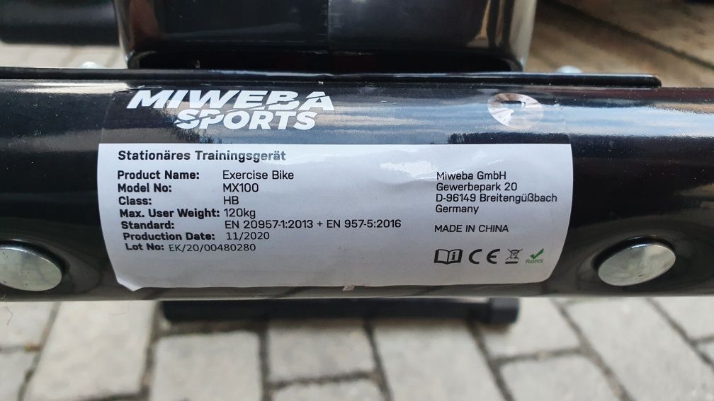 Rower stacjonarny Miweba Sports MX100