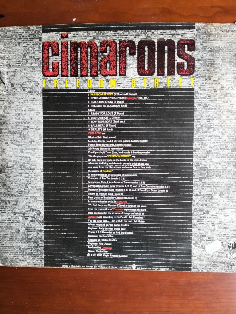 Disco de vinil LP Cimarons - Freedom Street