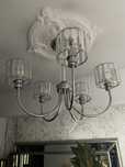 Żyrandol, lampa wisząca chrom hampton