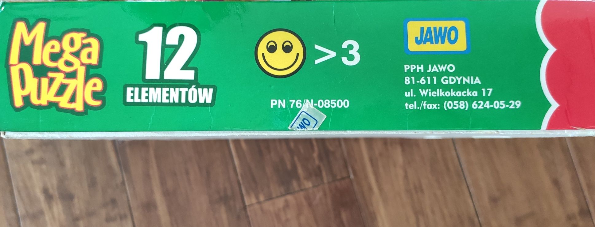 Mega Puzzle dla najmłodszych 12 elementów farma