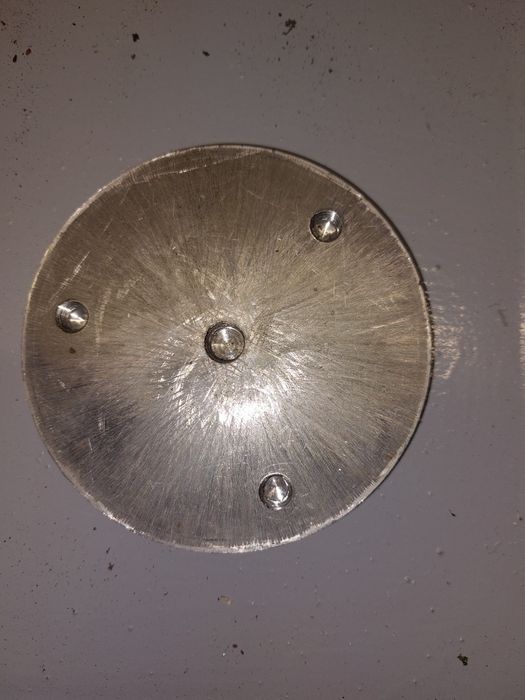 Formatka aluminium krazek mocowanie nóg do blatu 4 szt