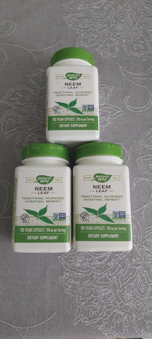 Neem leaf, suplement  100 kapsułek vegańskich, 950mg