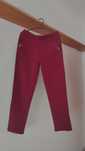 Bordowe spodnie legginsy