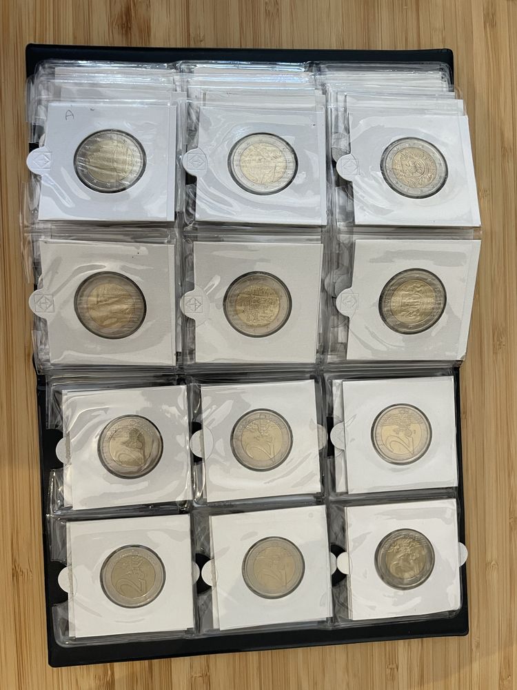 Coleçao Moedas 2 Euros comemorativas - numismática
