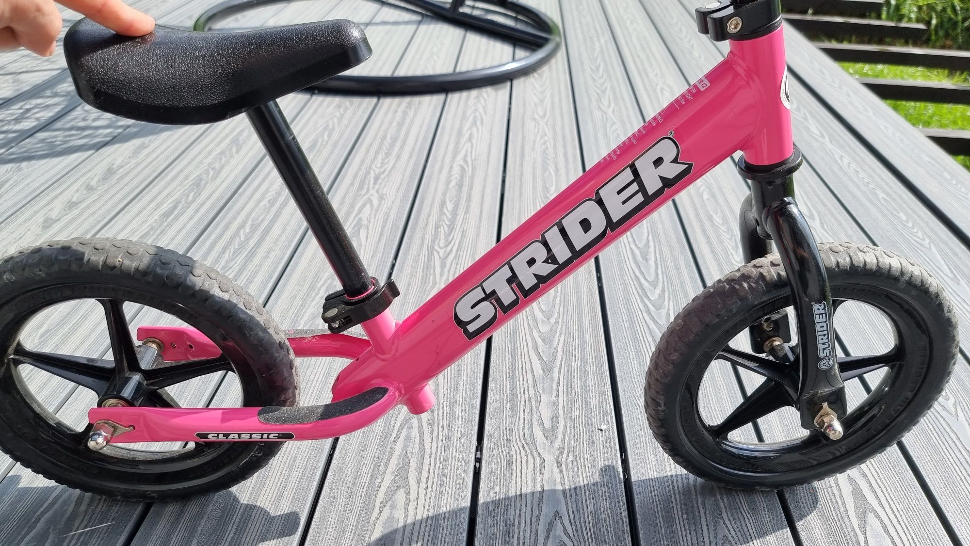 Rowerek biegowy -Strider Classic 12" Rozowy