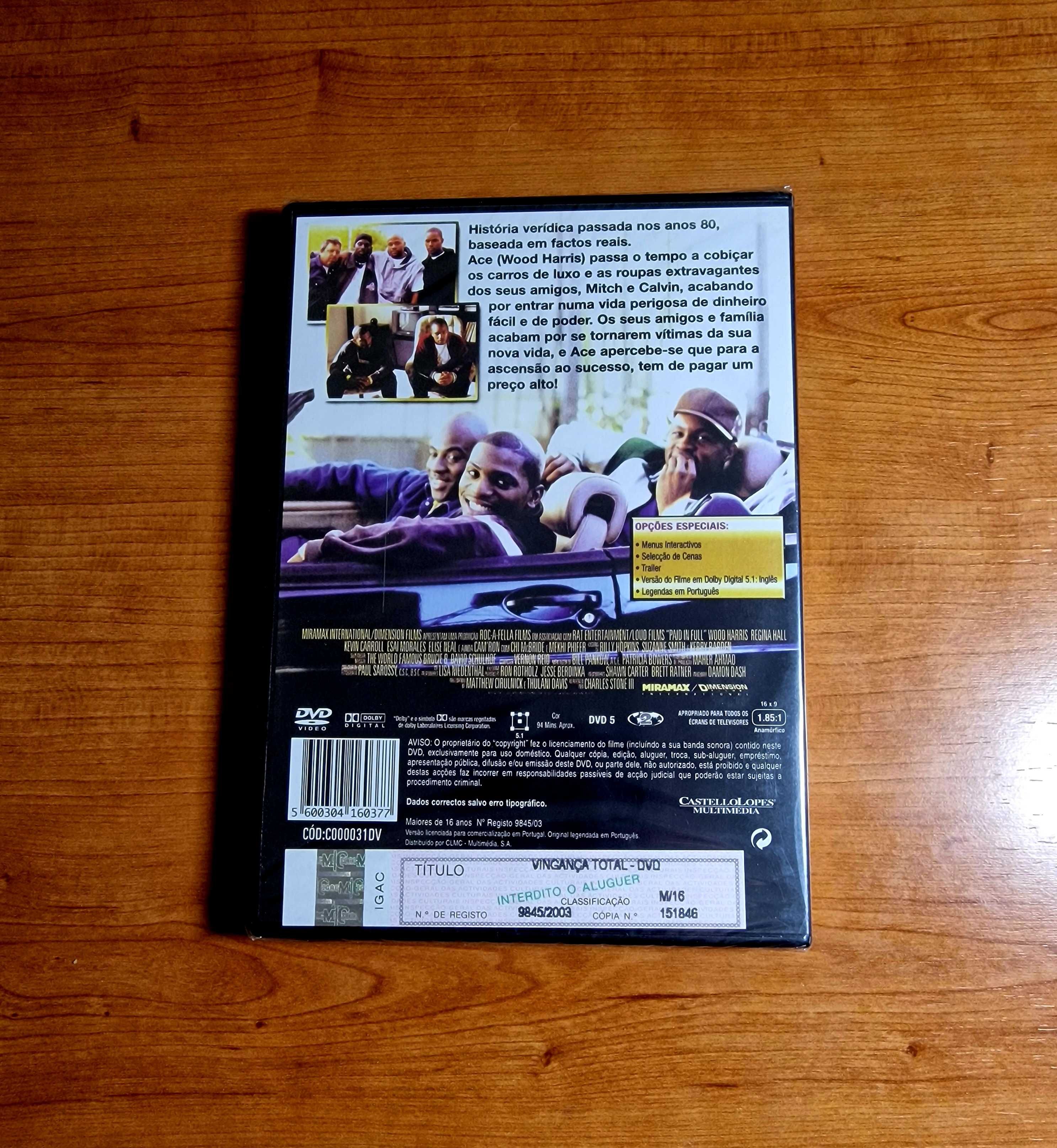 VINGANÇA TOTAL (Charles Stone III) Mekhi Phifer/Wood Harris NOVO/SELAD