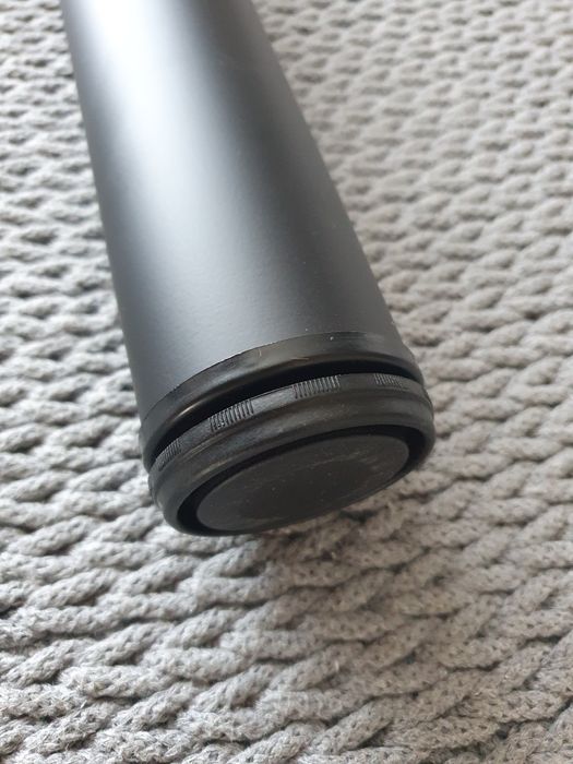 Noga regulowana do stołu lub blatu - czarny mat