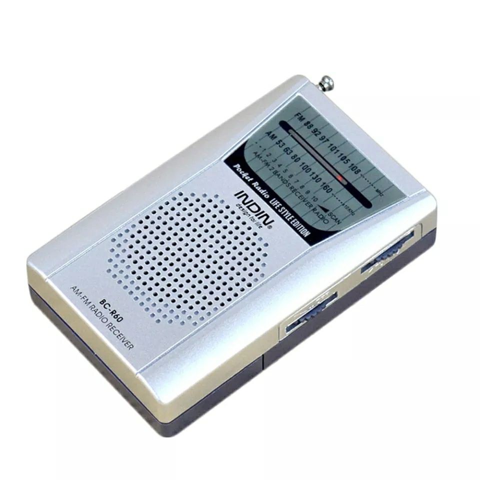 Радіоприймач Indin BC-R60 - FM\AM, мініатюрне радіо на батарейках