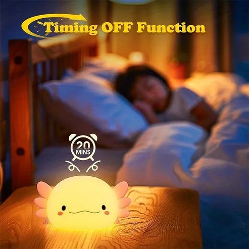 Luz noturna fofa em forma de Axolotl 
Luz noturna fofa de Axolotl
Luz