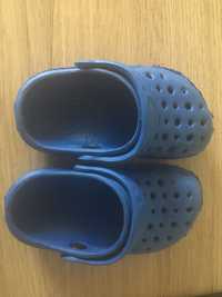 Niebieskie buty klapki ogrodowe kapcie ala Crocs rozmiar 22 6