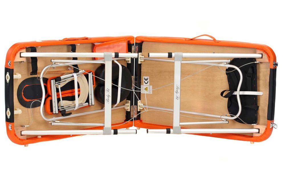 Łóżko do masażu aluminiowe 3-segmentowe dwukolorowe, wysyłka