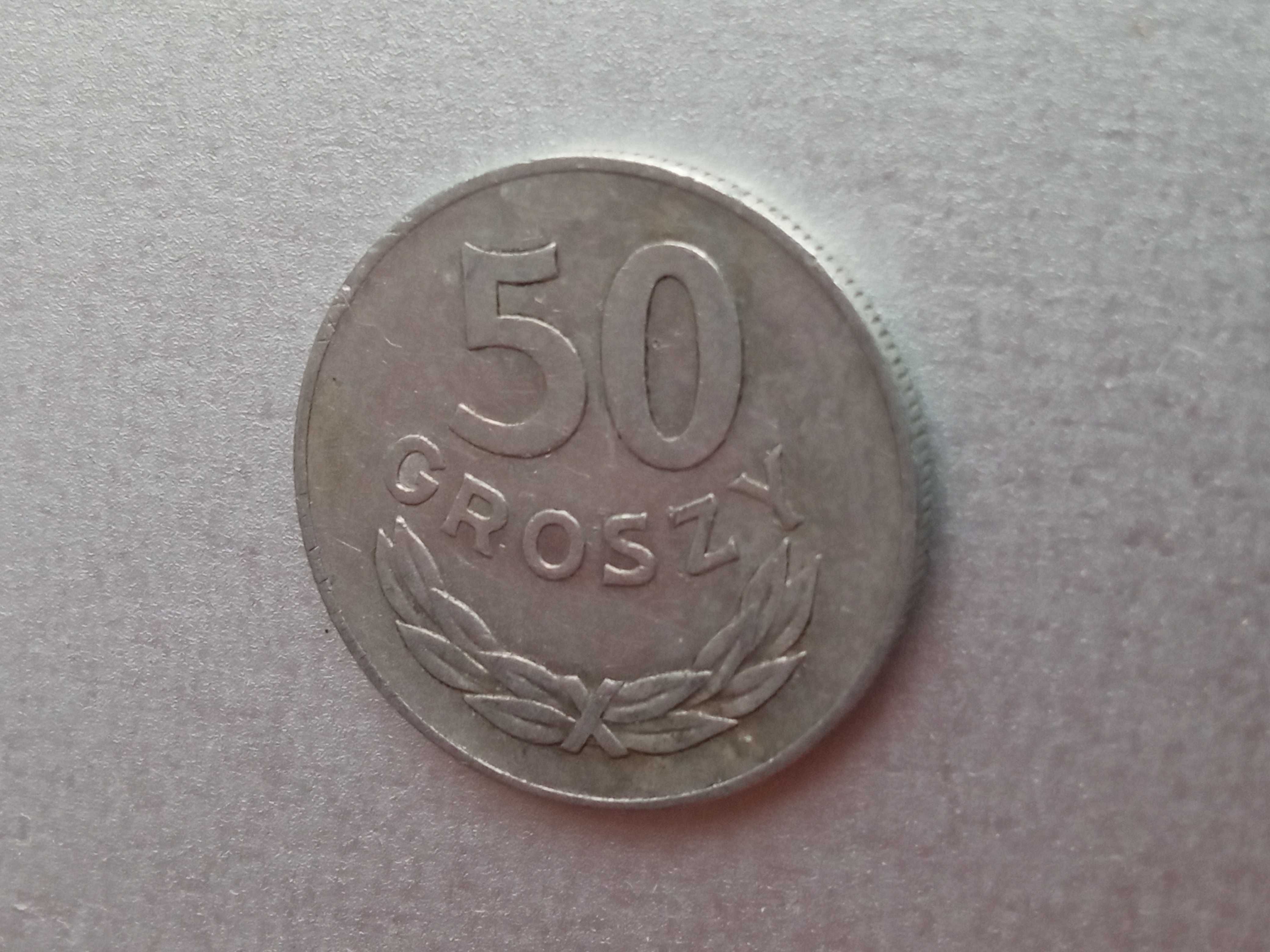Moneta 50 gr z 1976 bez znaku mennicy