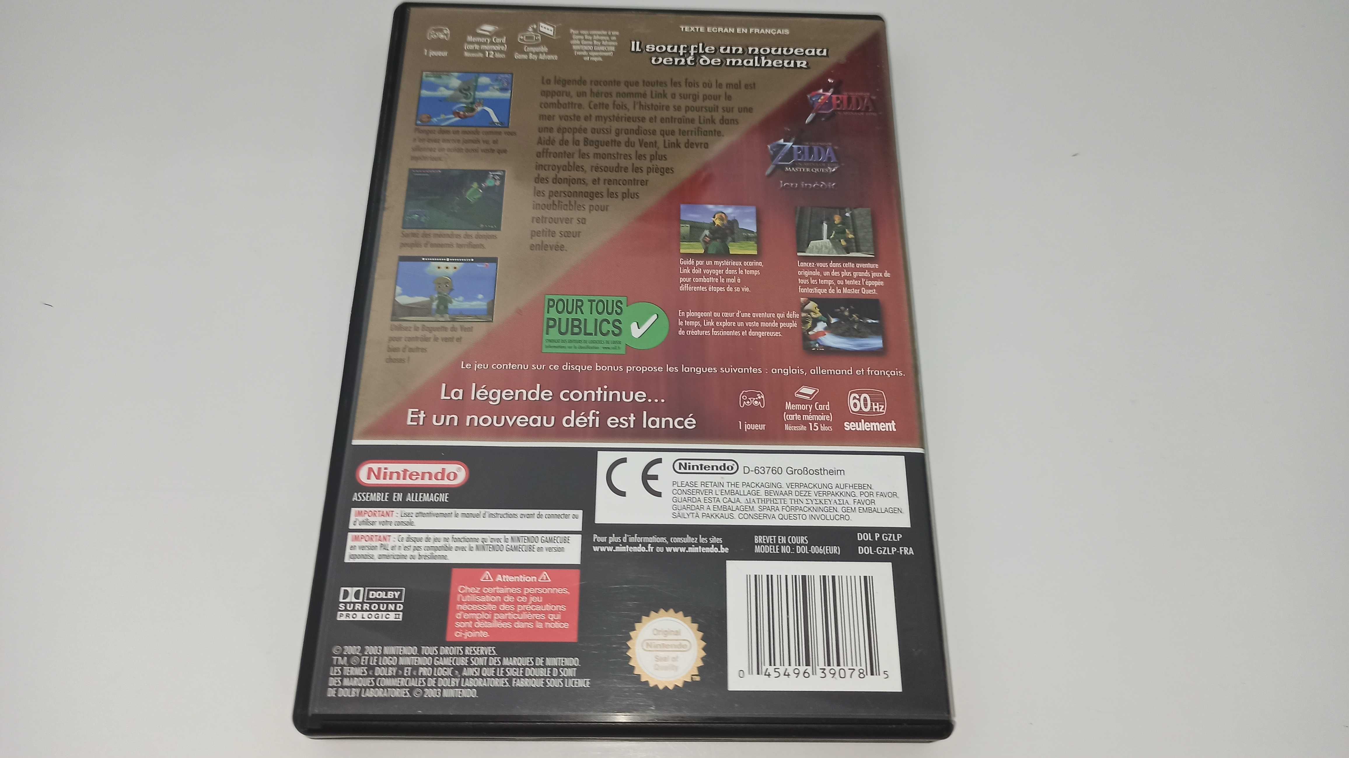 LEGEND OF ZELDA WIND WAKER+ Ocarina Of TIME edycja GOLD unikat wer PAL