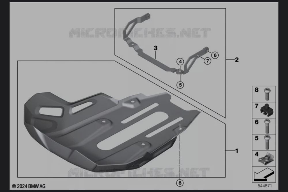 Barras proteção motor Originais BMW 1300 GS Adventure + Skid plate + R